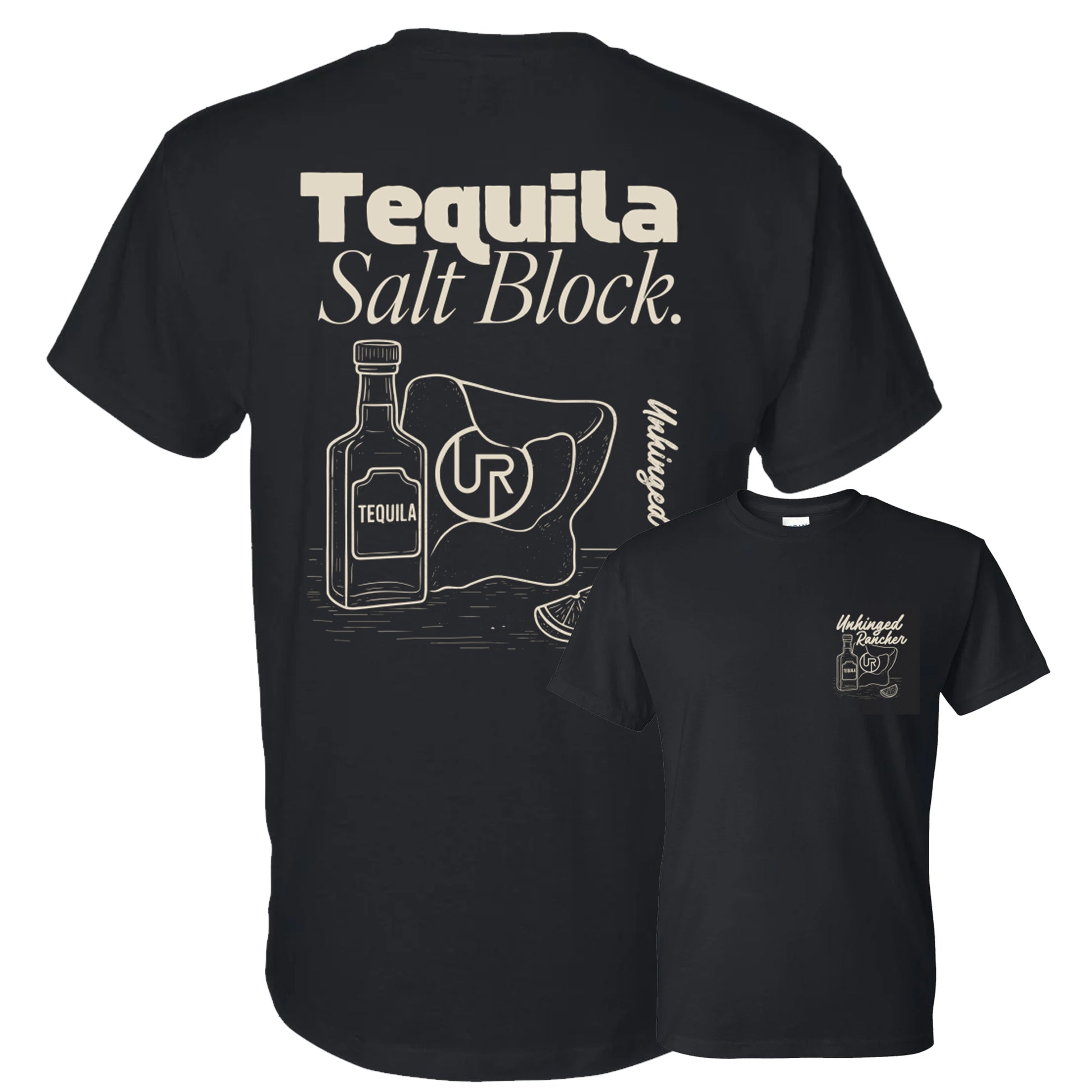 Unhinged Rancher Tequila Salt Block Tee